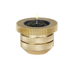 Cog Tea Light Holder // Brass (Cylinder)