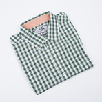 Grayson Check Button-Up // Green + White (M)