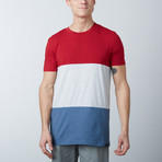 The Neo Tee // Red + White + Blue (S)