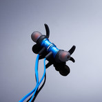 SLM BT-518 // Magnetic Bluetooth Earphones (Blue)