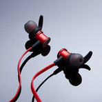SLM BT-518 // Magnetic Bluetooth Earphones (Red)