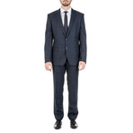 Huge Genius 410 Suit // Plaid Blue (Euro: 48)