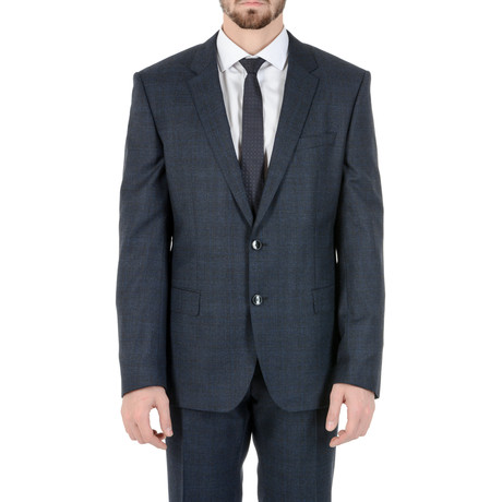 Huge Genius 410 Suit // Plaid Blue (Euro: 48)