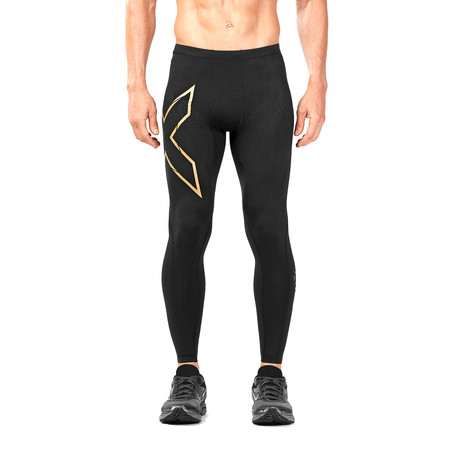 MCS Thermal Compression Tights // Black + Gold (XS)