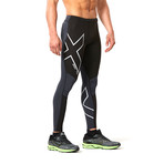 Wind Defence Compression Tight // Black+ Steel (L)