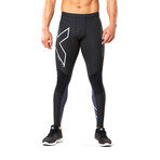 Wind Defence Compression Tight // Black+ Steel (L)