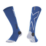 Hyoptik Compression Socks // Cobalt Blue + White (XL)