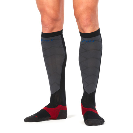 Elite Compression Alpine Socks // Black + Grey (XS)
