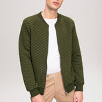 Quilted Coat // Green (XL)
