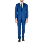 Quintin Windowpane Suit // Blue (Euro: 48)