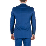 Quintin Windowpane Suit // Blue (Euro: 48)