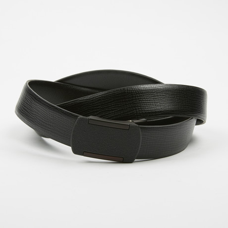 Lotte Adjustable Belt // Textured Black (Size 36)