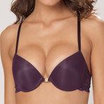 Challenge Opened Front Bra // Dark Purple (34B)