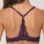 Challenge Opened Front Bra // Dark Purple (34B)