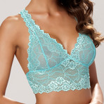 Tonya Lace Bra // Turquoise (36B)