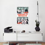 Wartime Poster // Rationing Means A Fair Share For All Of Us (26"W x 18"H x 0.75"D)