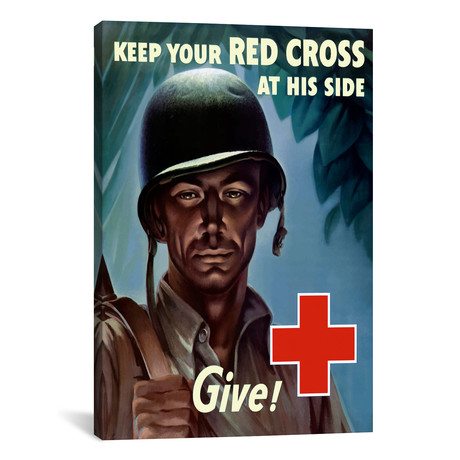 Wartime Poster // Red Cross Give!