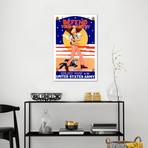 Vintage Wartime Poster // Uncle Sam - Enlist Now In The United States Army