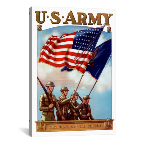 Vintage Poster // US Army Guardian Of The Colors