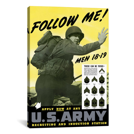 Recruitment Poster // Vintage US Army