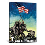 WWII Poster // 7th War Loan, Now All Together (26"W x 18"H x 0.75"D)