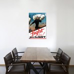 WWII Poster // United States Sailor Heading Off To War (26"W x 18"H x 0.75"D)