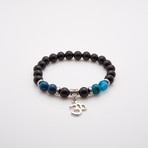 Jean Claude Jewelry // Onyx + Agate OM Bracelet // Black + Blue