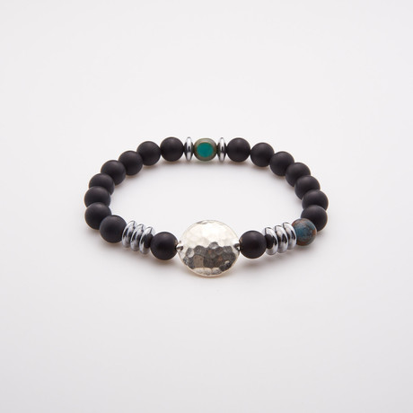 Onyx Beads Bracelet // Bohemian Crystal Beads