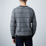 Loft 604 // Wool Reversible Windowpane Sweater // Charcoal (S)