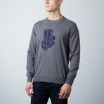 Loft 604 // Cashmere Blend Printed Sweater // Camera (S)