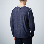Loft 604 // Wool Reversible Sweater // Navy Melange (S)