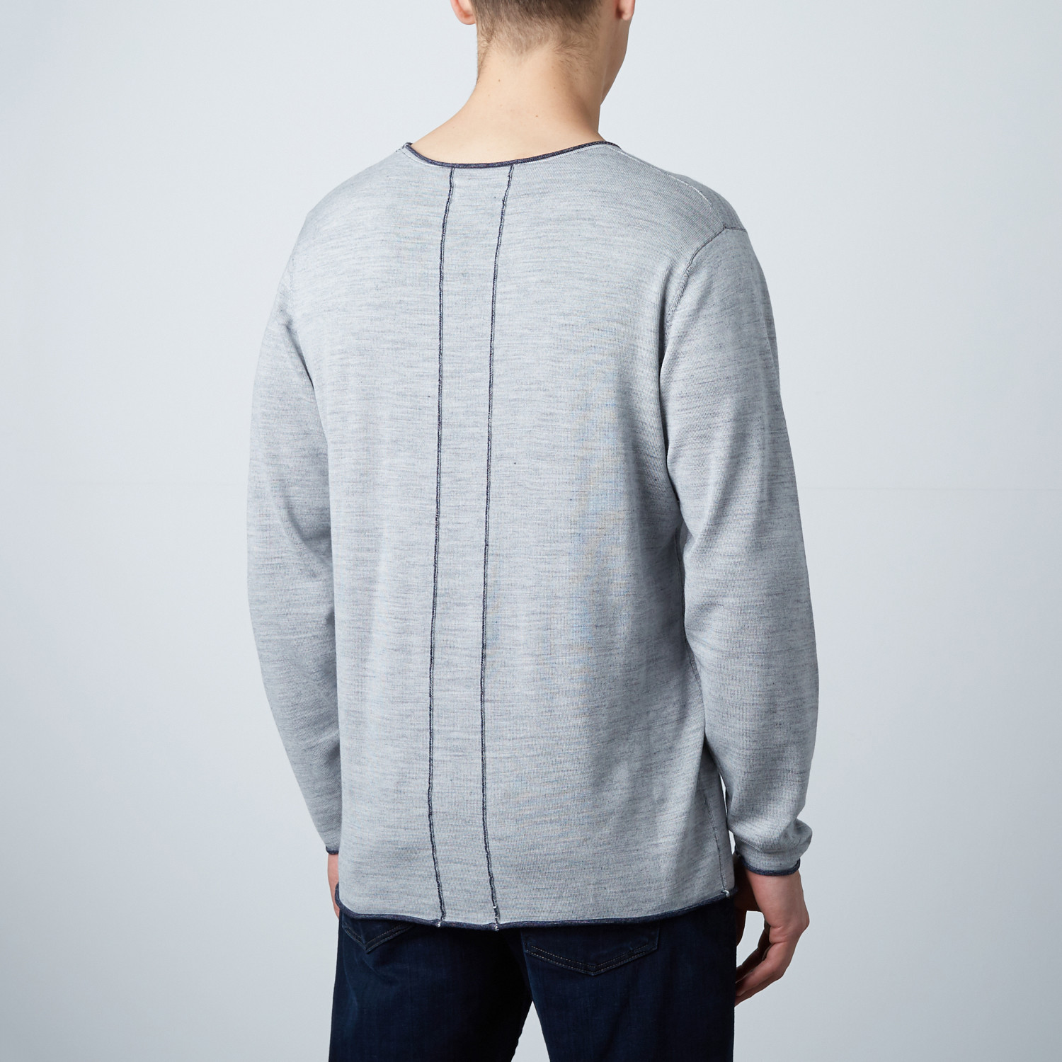 Loft 604 // Wool Reversible Sweater // Navy Melange (S) - Loft 604 ...