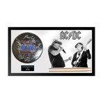 Autographed Drumhead Collage // AC/DC Duo