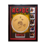 Autographed Drumhead Collage // AC/DC