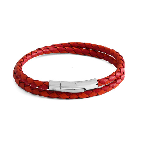Double Wrap Bracelet // Red