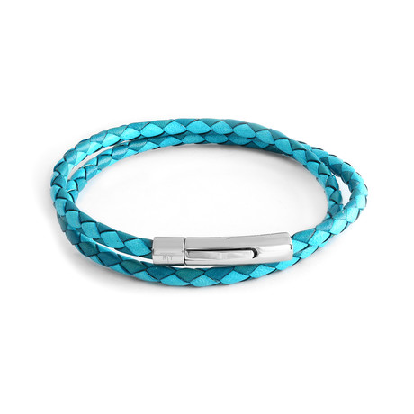 Double Wrap Bracelet // Blue + Turquoise (Blue + Turquoise)