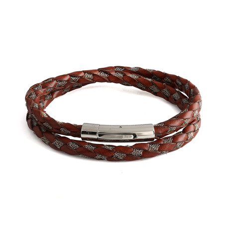 Double Wrap Bracelet // Brown