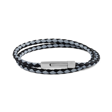 Double Wrap Bracelet // Black (15.35"L)