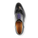 Oxford Calf Leather // Black + Purple (Euro: 44)