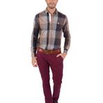 Doyle Button-Up Shirt // Brown (XS)