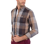 Doyle Button-Up Shirt // Brown (XS)