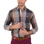 Doyle Button-Up Shirt // Brown (XS)