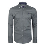 Jarvis Button-Up Shirt // Green Navy (XS)