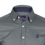Jarvis Button-Up Shirt // Green Navy (XS)
