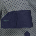 Jarvis Button-Up Shirt // Green Navy (XS)