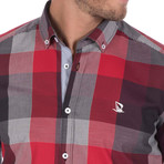 Duke Button-Up Shirt // Red Black (XS)