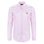 Algeron Button-Up Shirt // Light Pink + White (XS)