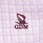 Algeron Button-Up Shirt // Light Pink + White (XS)