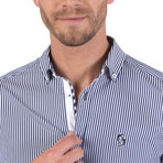 Fergus Button-Up Shirt // Blue (S)
