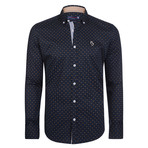 Nevill Button-Up Shirt // Navy (XS)